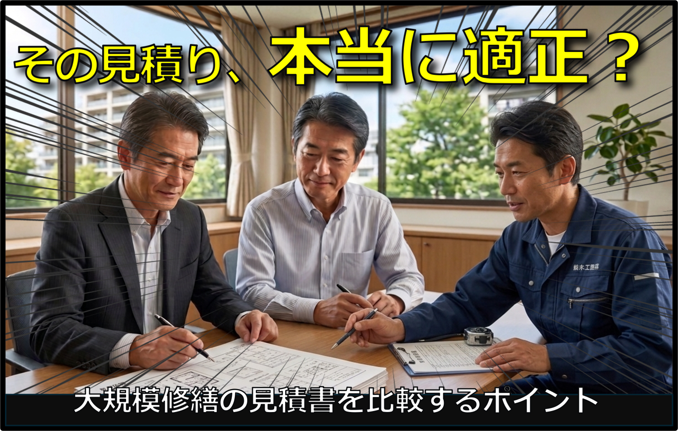 大規模修繕の見積書はなぜ会社によって違う？費用差が出る理由と比較するときの5つのポイント