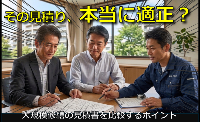 大規模修繕の見積書はなぜ会社によって違う？費用差が出る理由と比較するときの5つのポイント