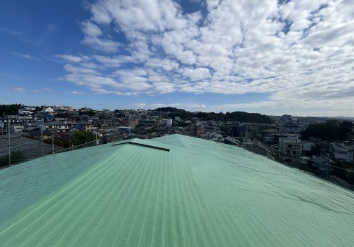 【現在施工中】ロイヤル梅園ガーデン　屋上防水工事