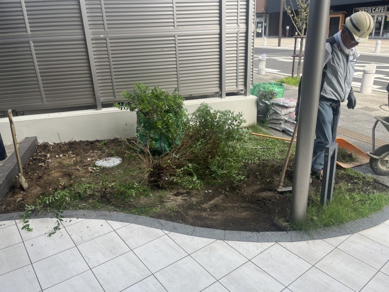 施工前 花壇